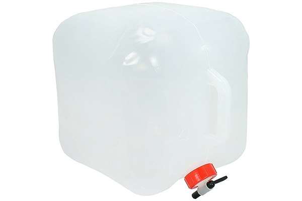 Канистра для воды складная 20л (пластиковая, с краном)