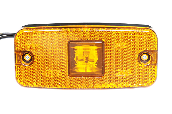 Фонарь габаритный LED 12-24V, желтый (111х51мм, 2-светодиода)