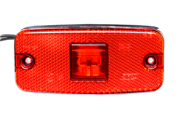Фонарь габаритный LED 12-24V, красный (111х51мм, 2-светодиода)