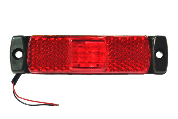 Фонарь габаритный LED 24V (красный, мод.80-02)