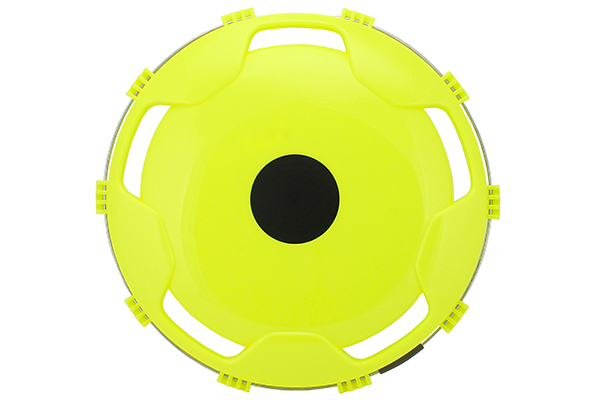 Колпак на диск колеса R-17,5 задний (пластик-желтый флюор)