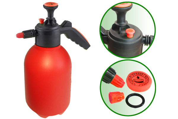 Опрыскиватель 2.0 литра (с клапаном сброса давления) цвет красный