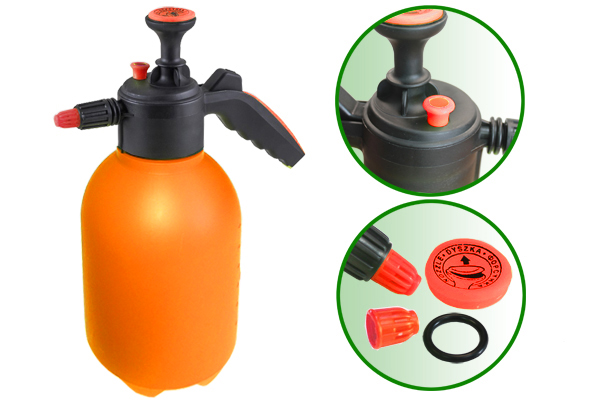Опрыскиватель 2.0 литра (с клапаном сброса давления) цвет оранжевый