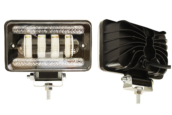 Фара светодиодная п/т и рабочего света, 12-80V, 40W (152х110мм, 4 LED)