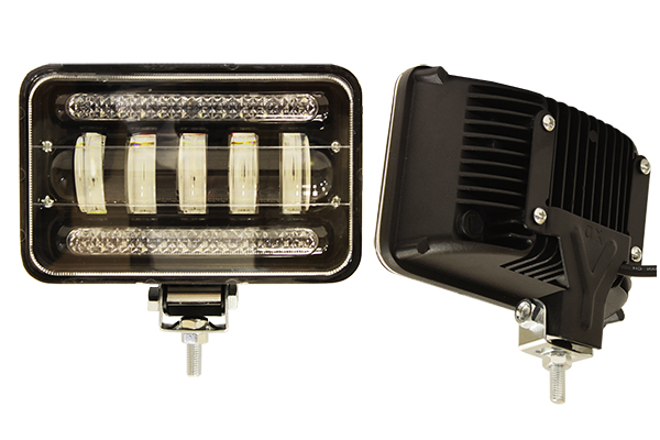 Фара светодиодная п/т и рабочего света, 12-80V, 50W (168х110мм, 5 LED)