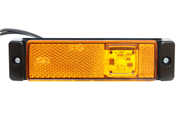 Фонарь габаритный LED 12-24V, желтый (116х32мм, 2-светодиода, M720305, M551442)