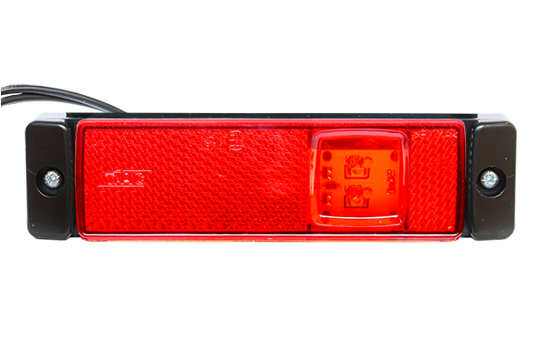 Фонарь габаритный LED 12-24V, красный (116х32мм, 2-светодиода, M720308, M551441)