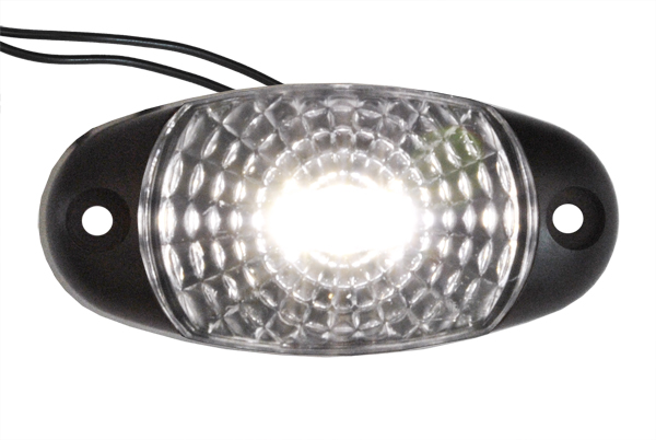 Фонарь габаритный LED 24V, белый (L=70мм, 3-светодиода,″паутинка″)