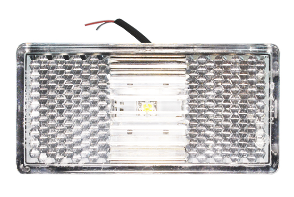 Фонарь габаритный LED 24V (белый, 110х55мм, мод.50-01)