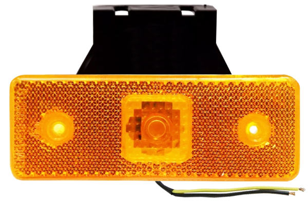 Фонарь габаритный LED с кронштейном желтый (90.3731-00-1, 112222, AT22884, AT22504)