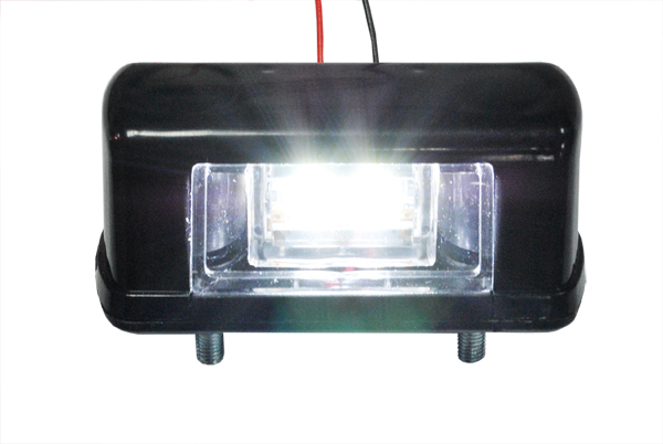 Подсветка номера LED 24V черная, 2-светодиода, EURO