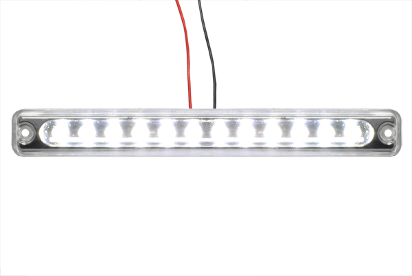 Фонарь габаритный LED 24V, белый (L=180мм, 12-светодиодов-отражатель)
