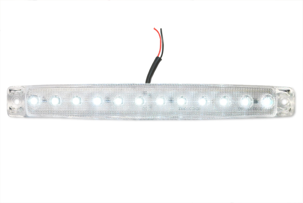 Фонарь габаритный LED 24V, белый (L=170мм, 12-светодиодов)
