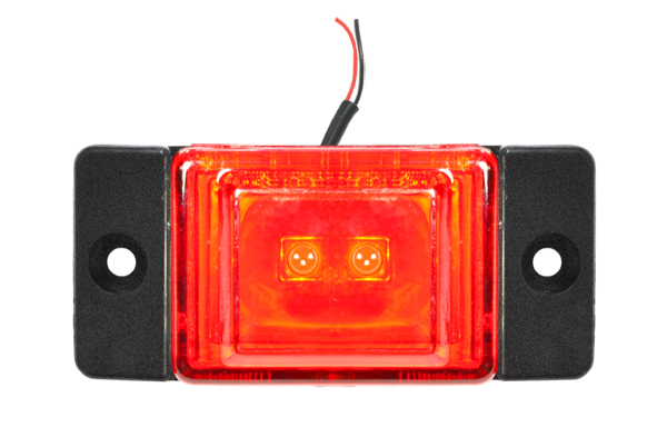 Фонарь габаритный LED 24V, красный (L=70мм, 2-светодиода)