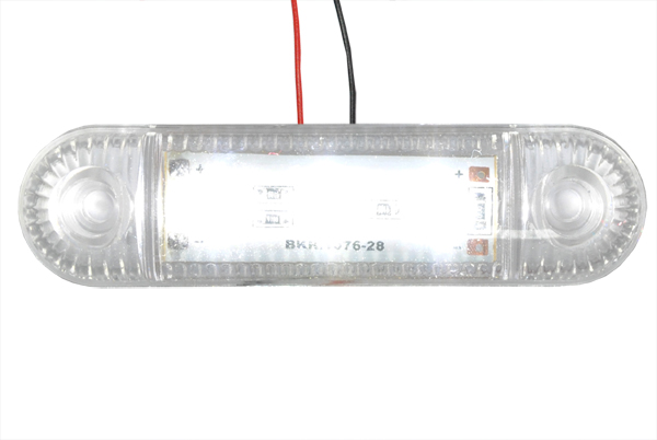 Фонарь габаритный LED 24V, белый (L=95мм, 3-светодиода)