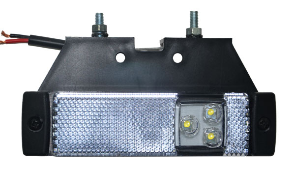 Фонарь габаритный LED с кронштейном (24V, белый) (720309/551446)